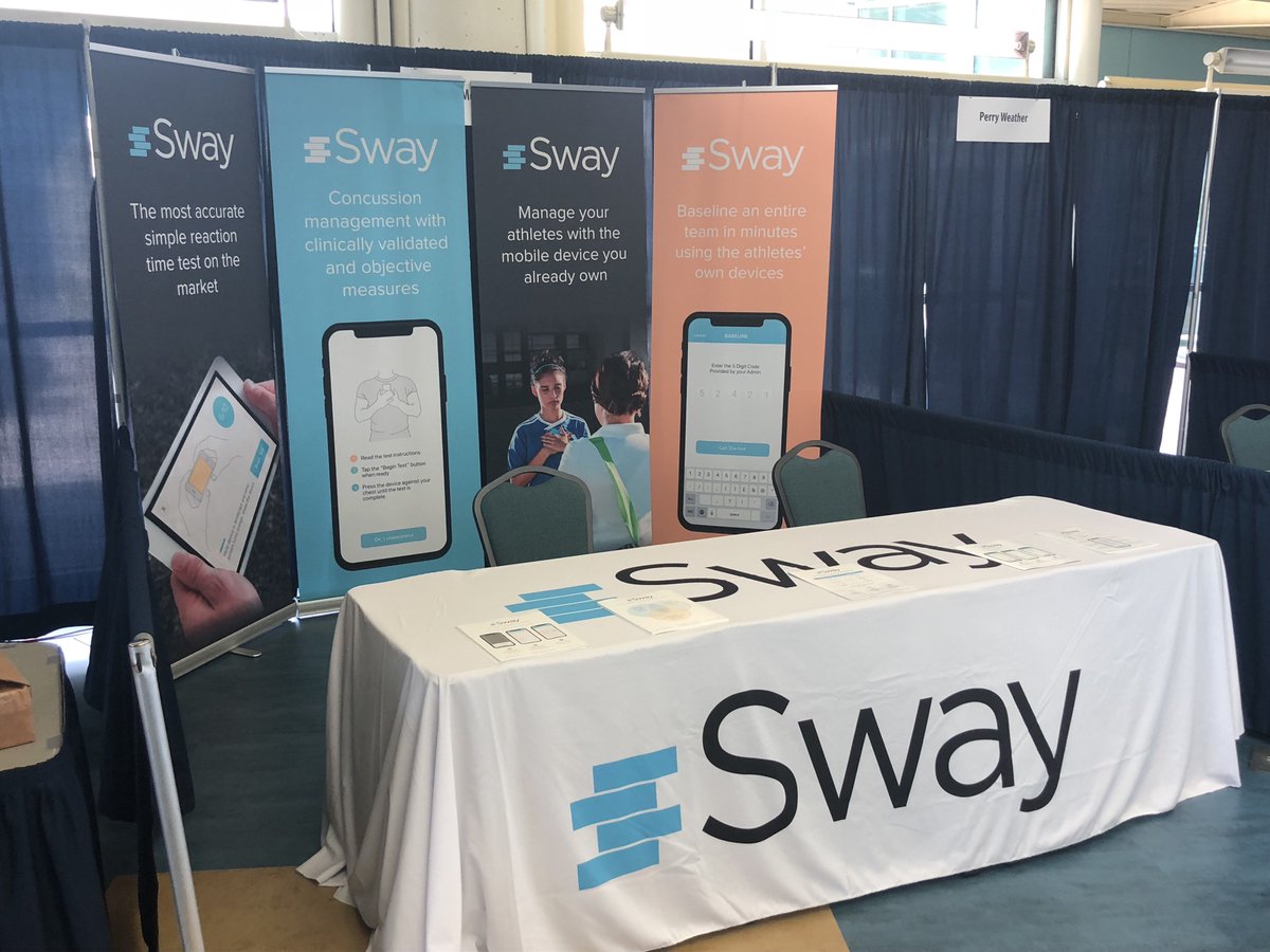 SwayMedical's tweet photo. Sway is in South Padre at SPATS! Supporting ATs and showing them the best technology to help take care of their athletes using the mobile device already in their pocket. #NoSwayNoPlay @VATA_SPATS #SPATS https://t.co/UyqV4c1Rn6
