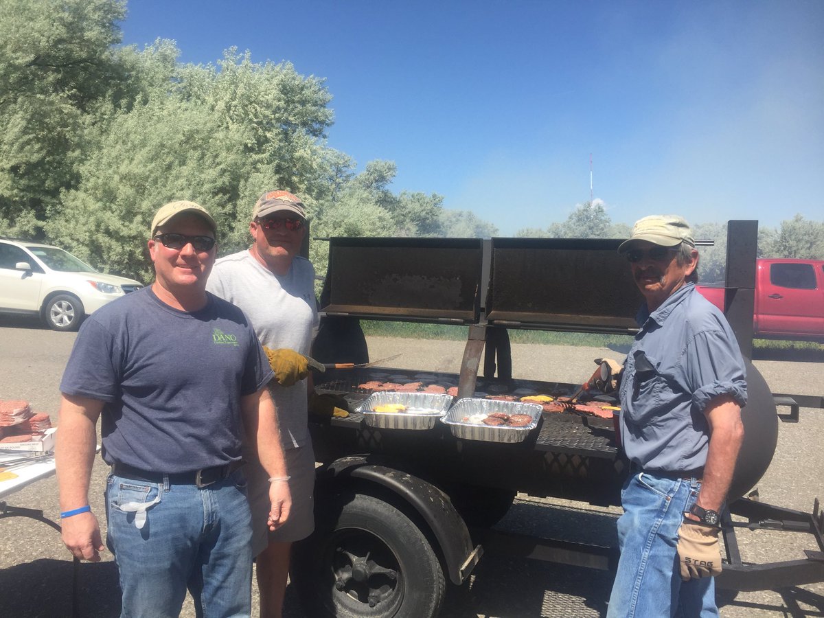 On the grill with HR and Joe for the Beck Lake Challenge for mental awareness