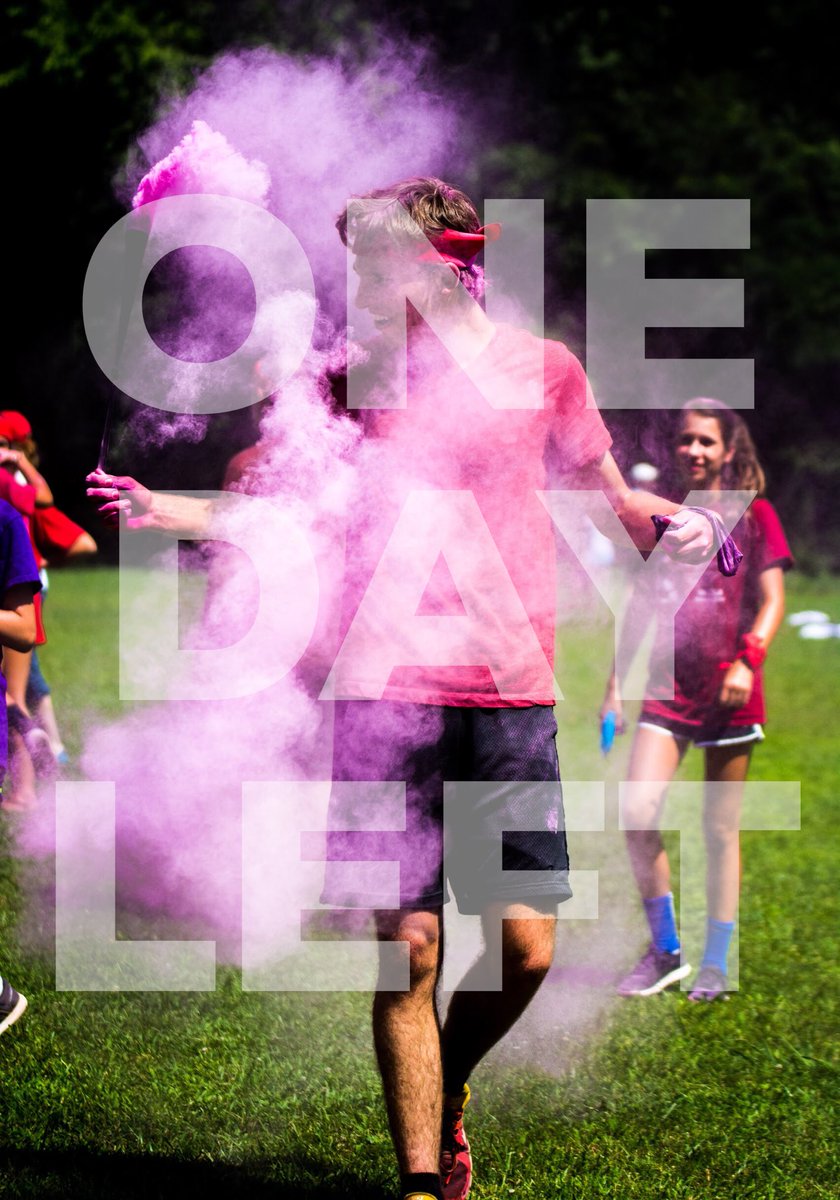 _citystudents's tweet photo. There’s only ONE DAY LEFT to sign up for summer camp!! Tomorrow is your last day! If you’re on the fence about coming, it’s now or never. We are so excited about this year’s camp! Hope to see you all there! https://t.co/97x3YhZXgS