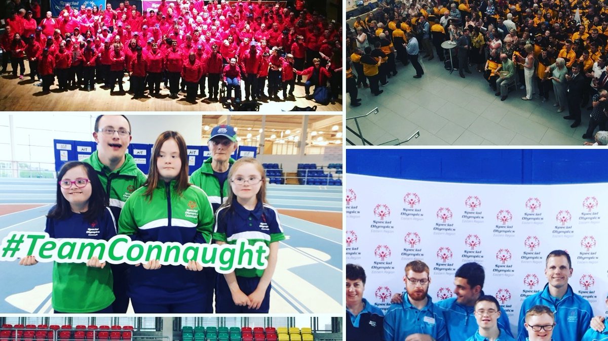 SOIreland's tweet photo. All 5 #IrelandGames delegations are now officially launched😀 We could not be more ecxited to see you all in action in just 5 sleeps!

#TeamMunster #TeamConnaught #TeamLeinster #TeamEastern #TeamUlster #Volunteers  #Playyourpart https://t.co/gbPw8L27aB