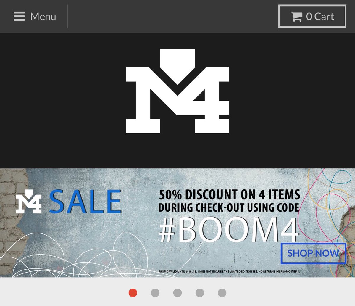 M4_Made4theBest's tweet photo. SHOP TILL YOU DROP!
Get 50% OFF YOUR PURCHASE OF 4 OR MORE ITEMS WITH THE CODE:
#BOOM4
Score the hottest deals @
https://t.co/25CpYCcxGV 🇵🇷🐴🥇
Offer Valid until 6.10.2018. Does NOT include the Limited Edition Tee. NO RETURNS ON PROMO ITEMS
#M4 by #YadierMolina
🏆🐴🇵🇷 https://t.co/nYNJmcdxcW