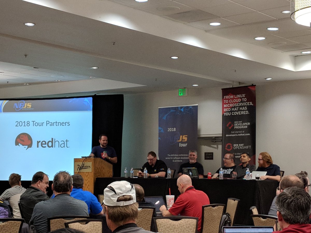 softwaredone's tweet image. #nfjs2018 panel discussion at @slc
