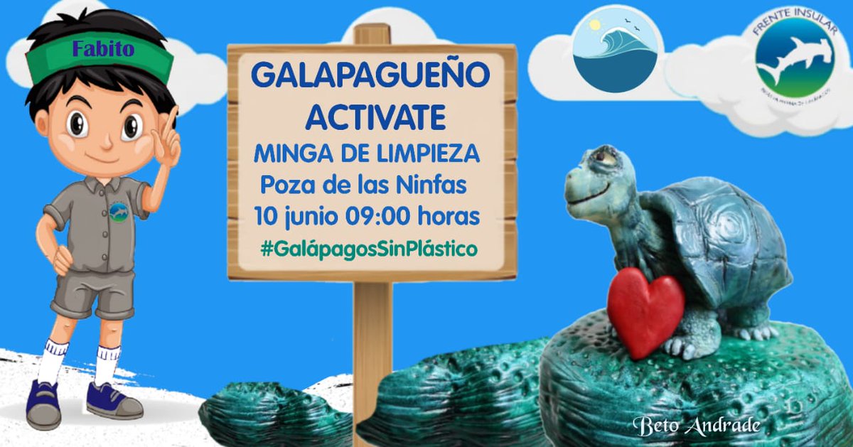 El cambio empieza por uno mismo, activémonos el día de mañana con una jornada más de limpieza, que tu ejemplo sea la motivación de más personas comprometidas con el cuidado de nuestro hogar #Galápagos.
#GalápagosFrenteAlPlástico
👇