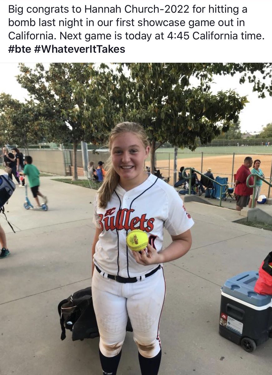 Great job Hannah!  <a href="/andrewbiele1/">Andrew Biele</a> <a href="/EastCobbBullets/">EC Bullets Fastpitch</a>
