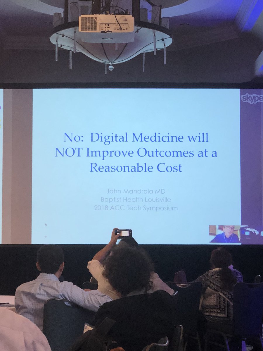 DrSheilaSahni's tweet image. Live 🔥 Fireside Debate between @drjohnm @DrDave01 on whether or not digital health will improve outcomes @EvanMuse #FutureInnovations @CaliforniaACC @#ACCtech #Digital @rvtMD @rajkmd