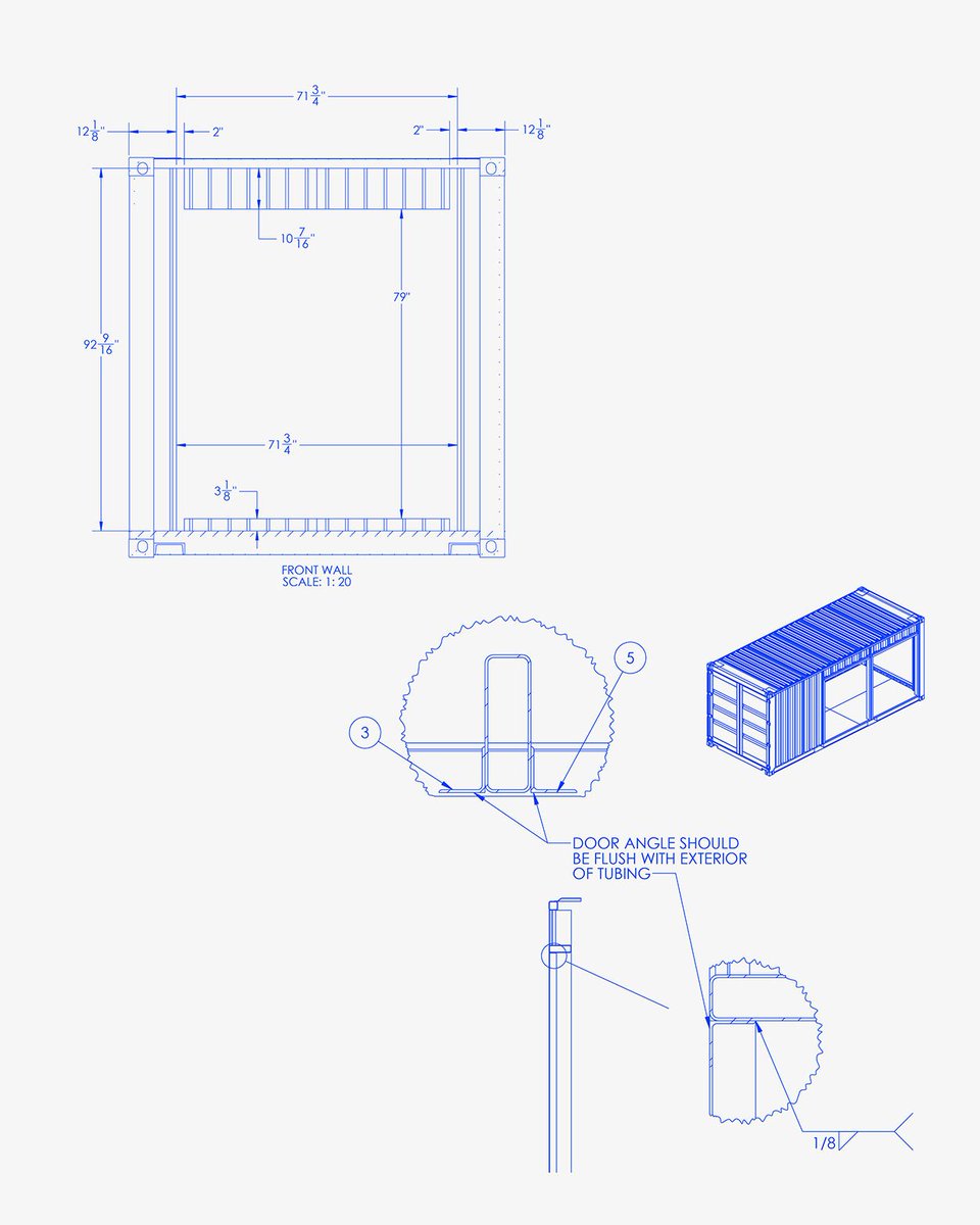 byseanbrown's tweet photo. The last time I built a shipping container I had 6 months to complete it; this time I was given 3 weeks. Me and Eric Lachance designed this space over text and because I work with people smarter than me you might be sitting in it sooner than later. Visualization by Nick Callies. https://t.co/0vaF7i29LF