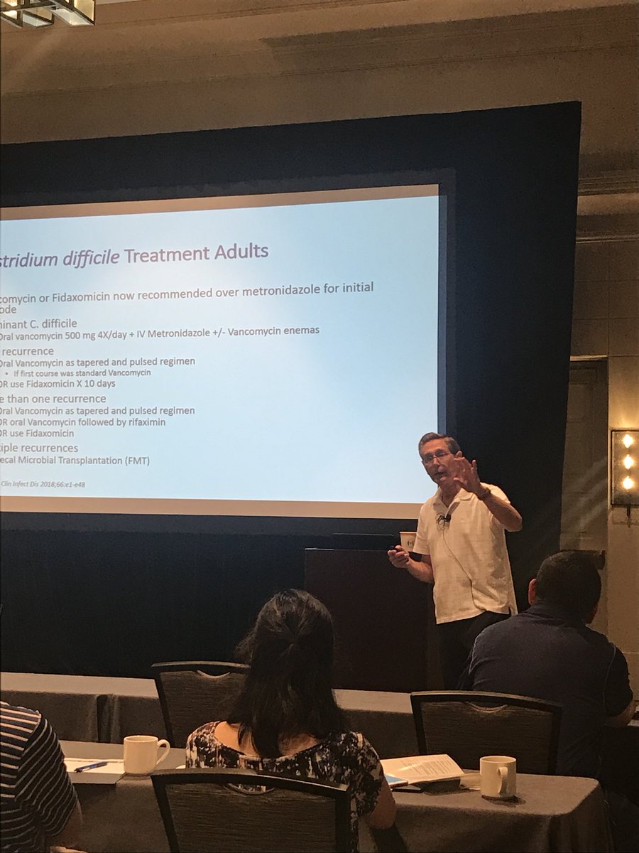 TXIDSociety's tweet photo. Session 2 with Dr. Ed Septimus Top 10 ID Papers #TIDS2018 https://t.co/8i22Ot1veV