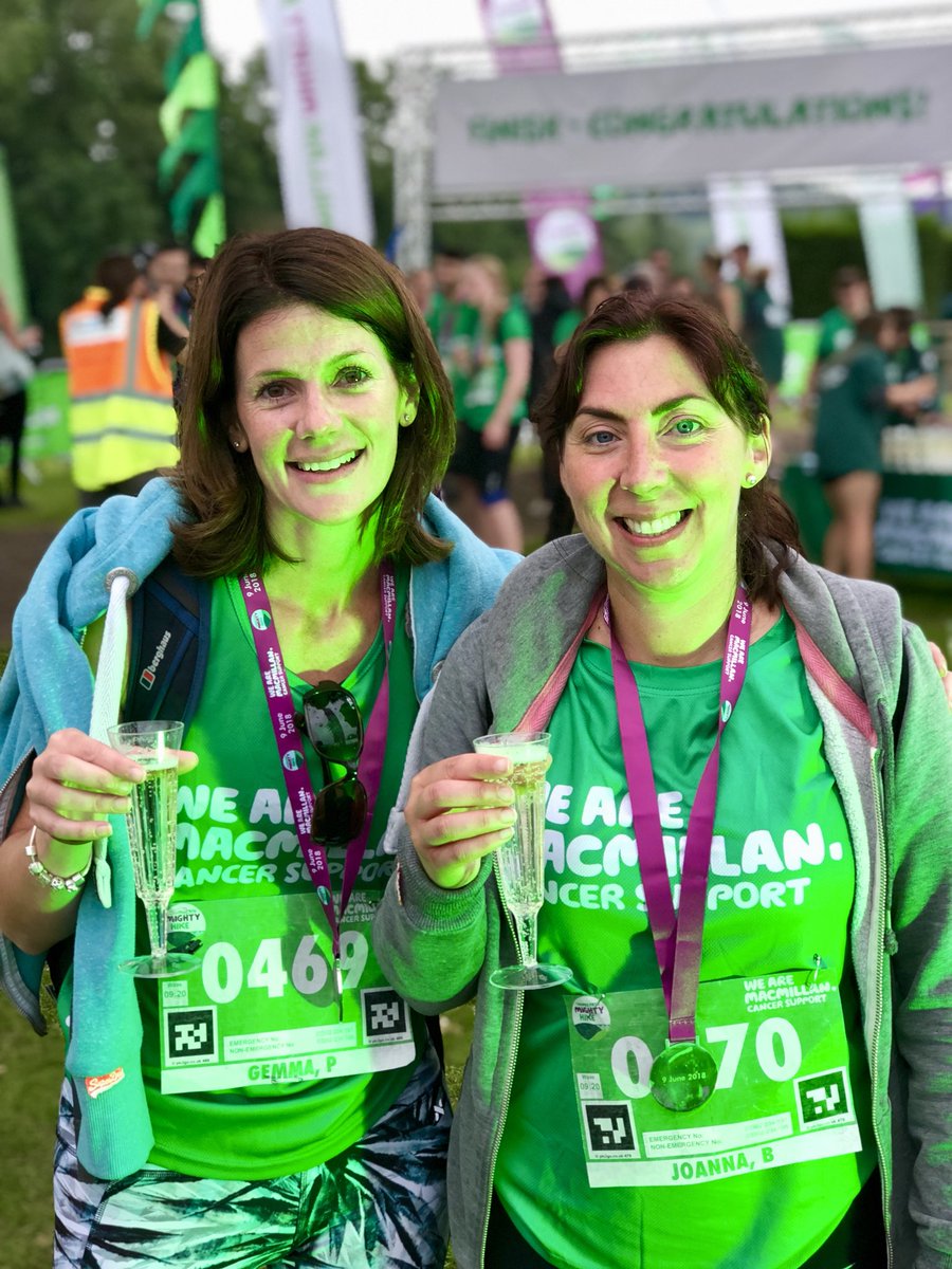 David Patton (@davidjpatton) on Twitter photo So proud! 💪🏻 My wife Gemma and our friend Joanna Blewett at the end of the 26 mile <a href="/macmillancancer/">Macmillan Cancer Support</a> #mightyhike 💚 So proud! 💪🏻 My wife Gemma and our friend Joanna Blewett at the end of the 26 mile <a href="/macmillancancer/">Macmillan Cancer Support</a> #mightyhike 💚