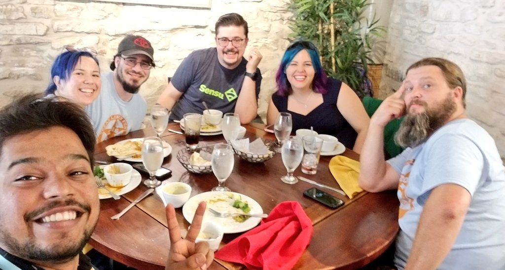 akshaymittal143's tweet photo. Enjoying Indian lunch buffet with #TXLF speakers and supporters. #texaslinuxfest #Linux #technology #AustinTx https://t.co/QLYA1FZCuR