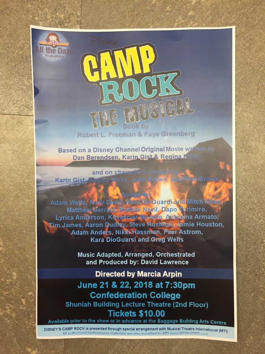 lockyerboys's tweet photo. Come see us as Shane and Nate Grey in Camp Rock the Musical!🎭

Shuniah Building Lecture Theatre
June 21st and 22nd 
Tickets $10.00 https://t.co/zSmpoPr7Bl