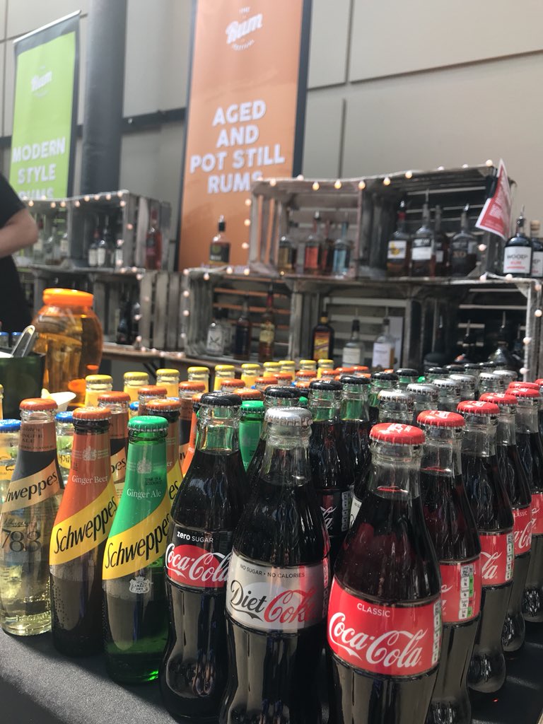 rumfestivaluk's tweet photo. What’s your favourite rum mixer! Our aged and pot still Rums are pretty amazing neat but we love @SchweppesGB and obviously @CocaCola_GB #rumlove #rumpartner https://t.co/9lAQBXSCJA