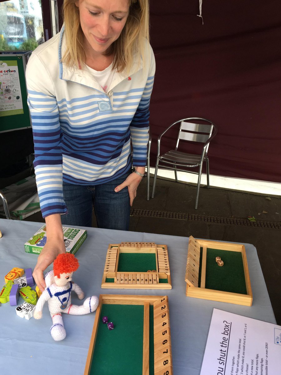 Crochet_Tim's tweet photo. Great to see @themathspeople having fun #HorshamSTEMfest #shutthebox @HorshamDC @stemsussex #mathscountsanditpaystosayso https://t.co/VYjz9bU1P4