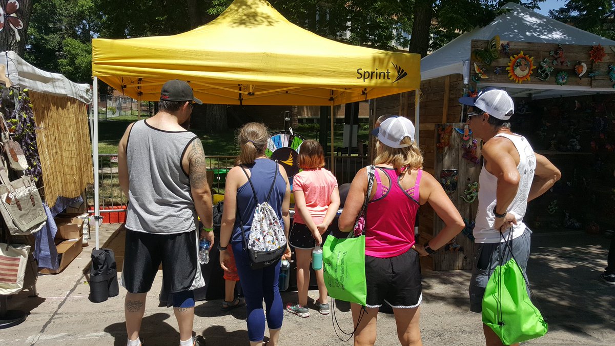 dallascody's tweet photo. Folks are lining up to hear about all the ways Sprint offers more value to our customers #tasteoffortcollins #WeAreNW #miniSST @TasteofFoCo @fortcollinsgov @fortcollins https://t.co/dELwsIpi1p
