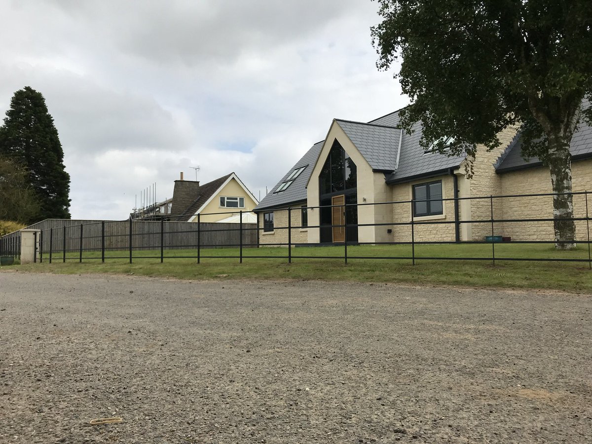 PaddockFencing's tweet photo. Bespoke colours now available for all products! Anthracite grey to match the windows on a property in Lincolnshire! #estatefencing https://t.co/q9J6NAeFmg