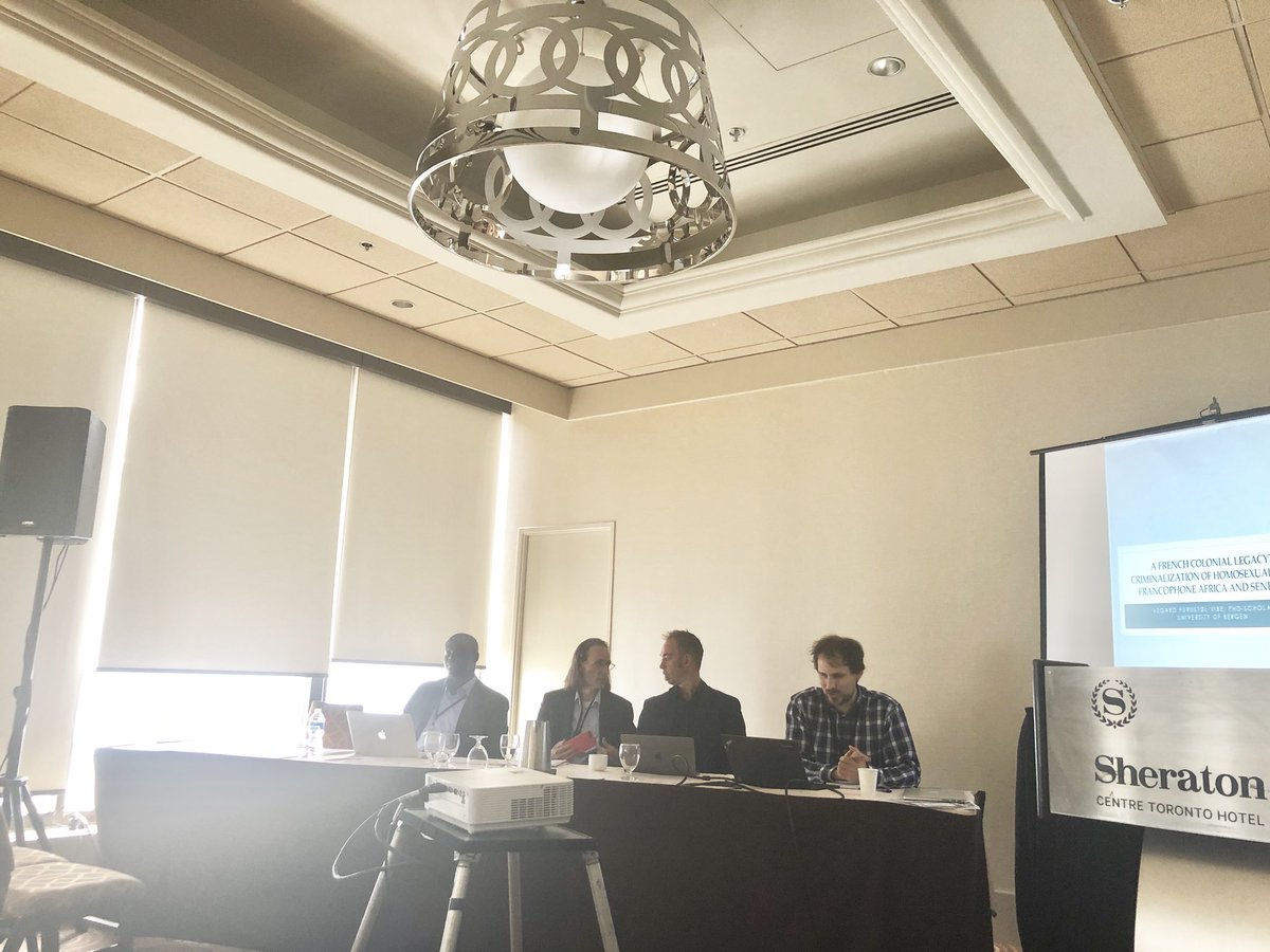 DrSatangNabaneh's tweet photo. Currently: project members of the @LawTransform are part of the panel on “Gender and Sexuality” sharing research outcomes on legal and political determinants of politicization and criminalization of sexual and reproductive rights in Africa. #LSACA18 #LawTransform https://t.co/mjsrcnL7K2