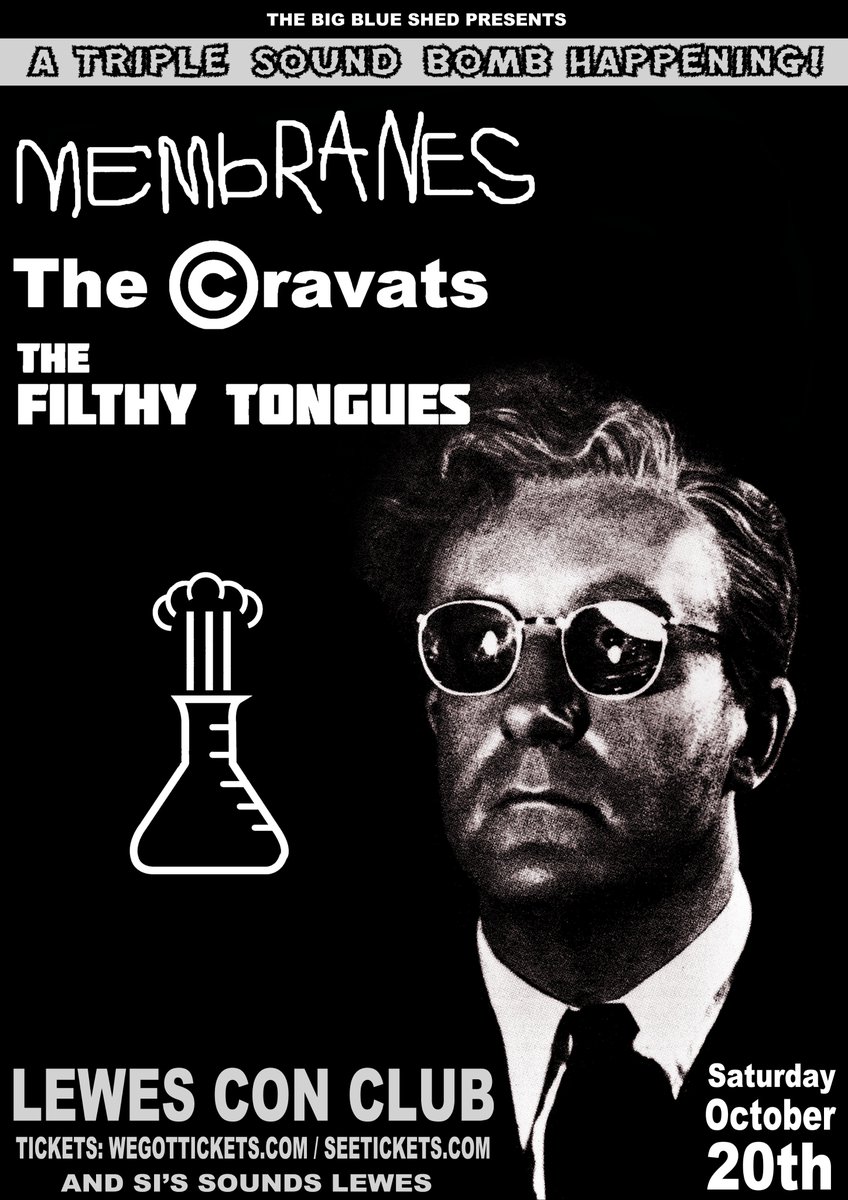 A Dr Strangelove triple explosion happening no less. It'll be a belter! @membranes1 #TheFilthyTongues