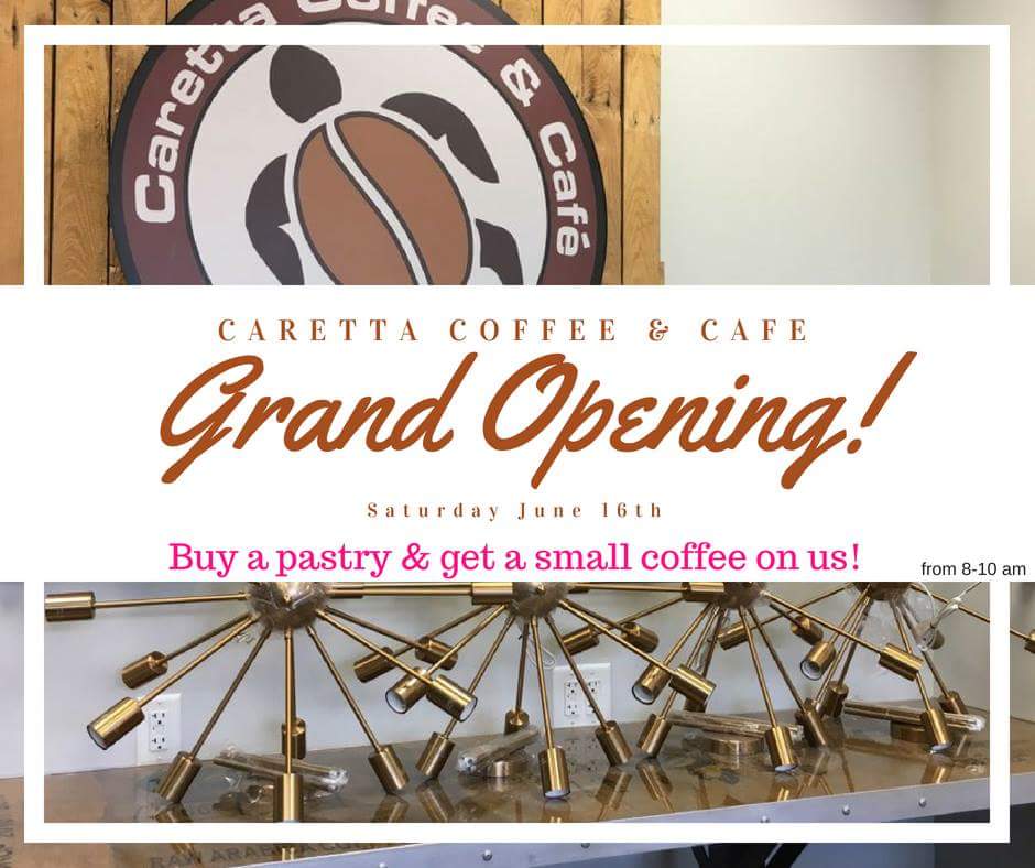 trianglexplorer's tweet photo. New Coffee Shop @CarettaCoffee set to open next Saturday, June 16th in North Raleigh. #FallsRiver @TriangleFoodGuy https://t.co/rII2uku3aB