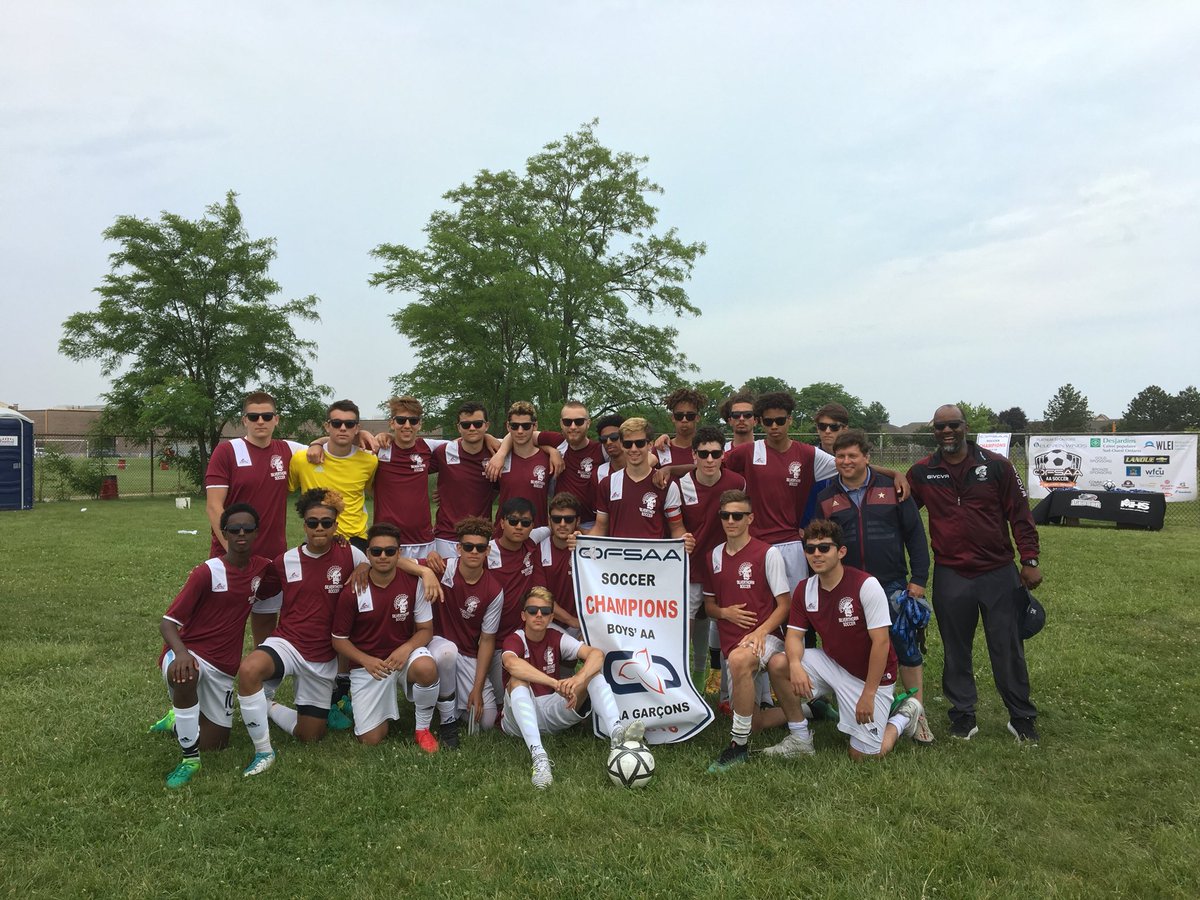 OFSAASOCCERAA2's tweet photo. @TDSBSilverthorn are OFSAA champs! Congratulations boys! https://t.co/87U4tQsxLG