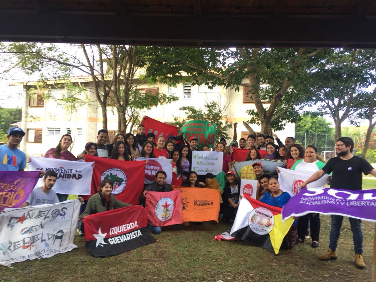 JovenDelBarrio's tweet photo. #JuventudDeOroVictoriosa Los Jóvenes del Barrio desde #Brasil en la gran marcha en apoyo al pueblo de #Palestina ocupado injustamente por el estado genocida y asesino de #Israel apoyado por Estados Unidos. ¿La OEA que hace al respecto? https://t.co/Y9kOvKijoc