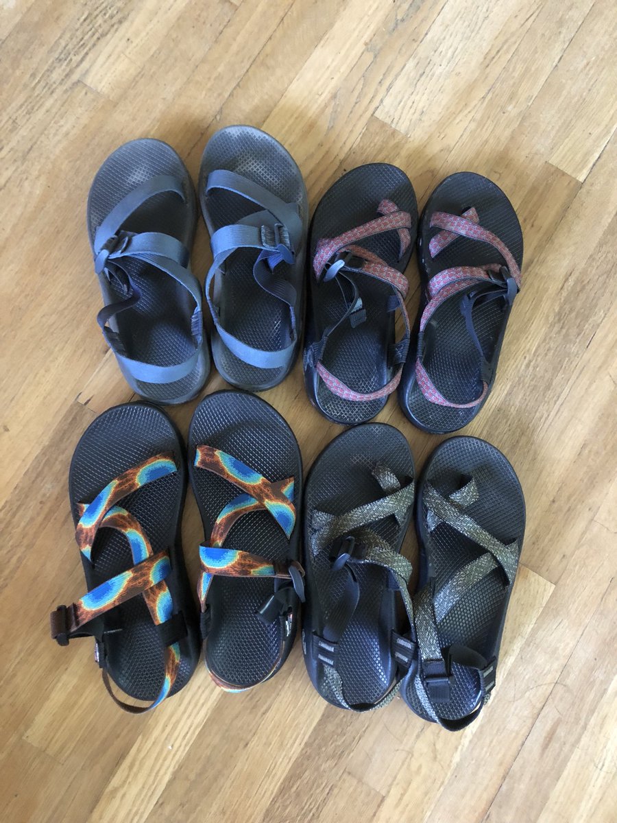 Spud_B's tweet photo. How many pairs of Chacos is too many? https://t.co/aK9Erwo5r3