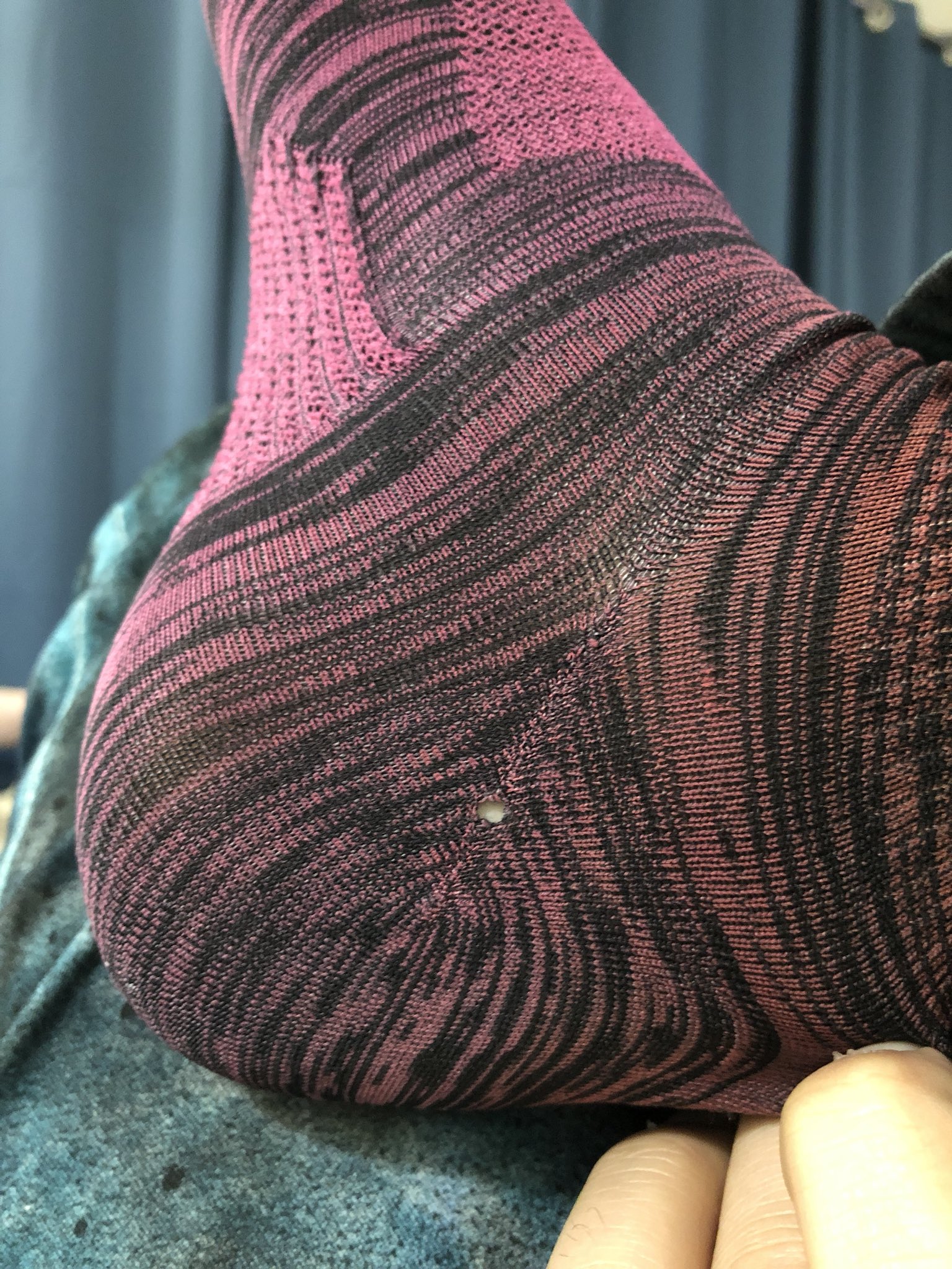 Begger on X Nike I just got my BeTrue Socks today. They re already falling apart. The swoosh is coming off and there s already a hole in them. I ve worn them for only