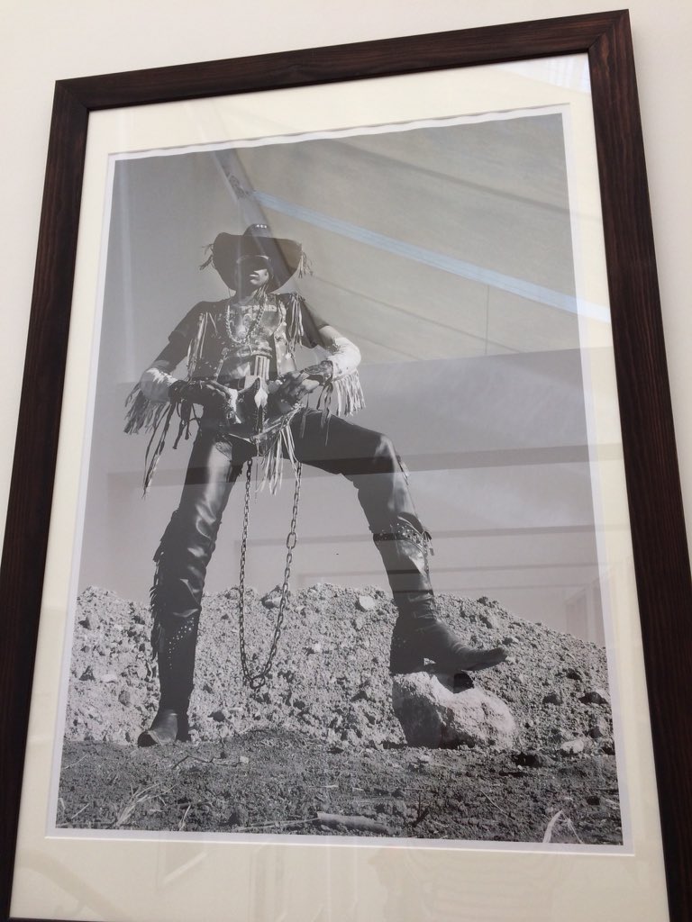 SueBrunningBM's tweet photo. And if you go (I recommend you do), *do not* miss the other exhibition upstairs. Arresting #monochrome photos of a #heavymetal #cowboy #subculture known as #MaRock, thriving in #Botswana and #SouthAfrica. I’m glad this has been made known to me! https://t.co/5VCb92elCy