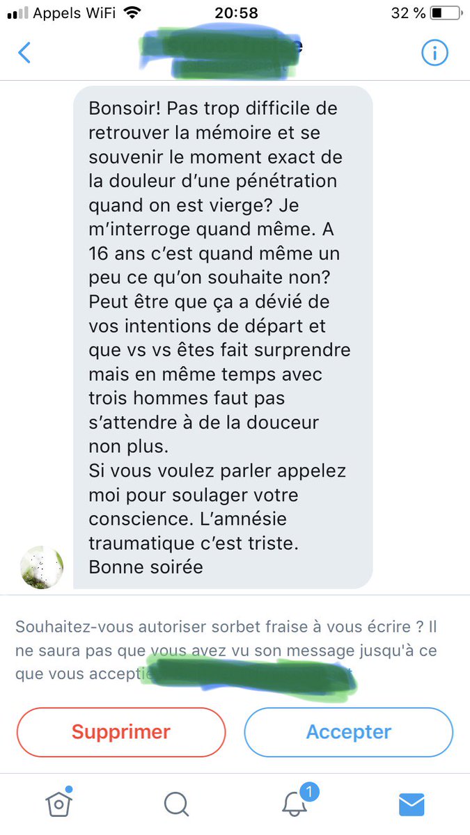 MiKohiyama's tweet photo. #MoiAussiAmnesie: depuis que nous nous sommes lancés dans ce combat pour la reconnaissance de l'#AmnesieTraumatique, @Onlygold20 reçoit moult de ce genre de #MP #Immondes. Preuve que NOTRE COMBAT DÉRANGE LES AGRESSEURS... #SolidariteTotale avec mon amie. #MeToo #WeToo https://t.co/zVopC5dIAC