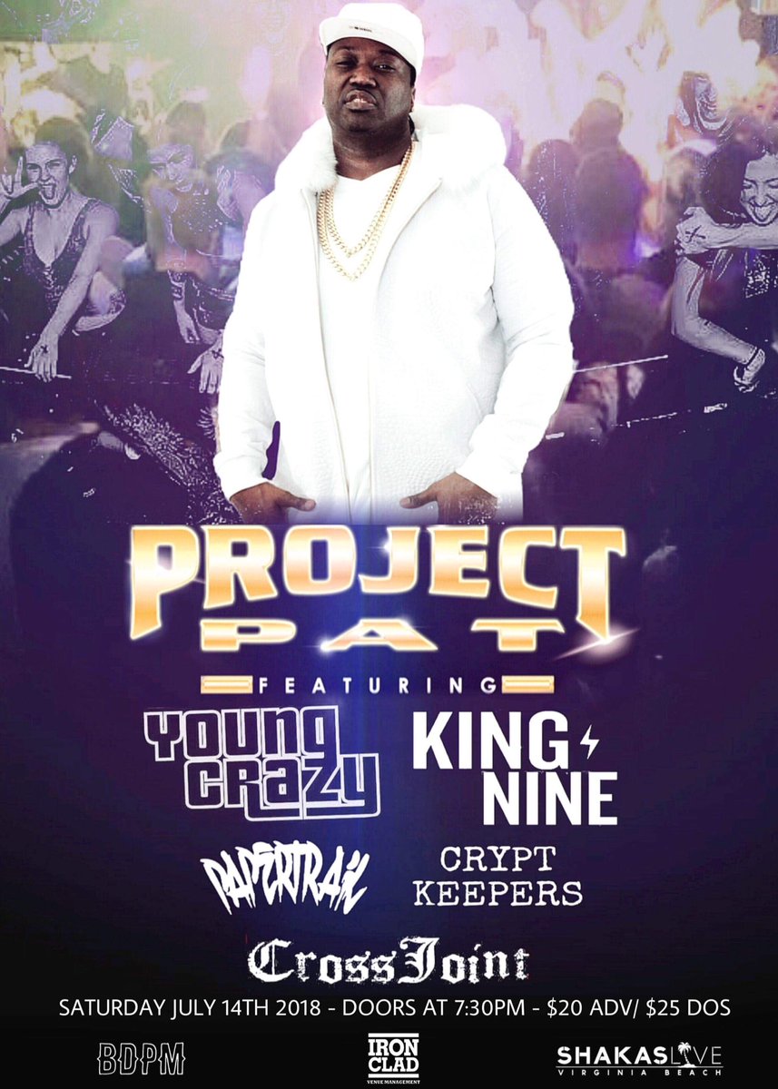 bdpmva's tweet photo. Amazing show last night. Shit took to fucking long but that's the way she goes....

Don't miss our next and possibly biggest show to date, july 14th....

@ProjectPatHcp @KingNineNYHC @papertrailva #youngcrazy #cryptkeepers #crossjoint https://t.co/3BpJjAtK9c