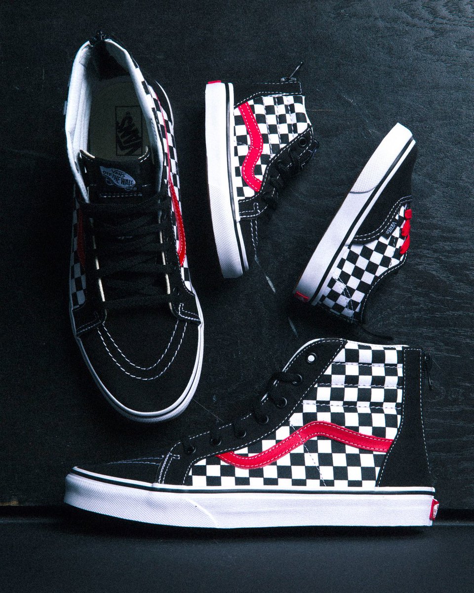 grade school checkered vans