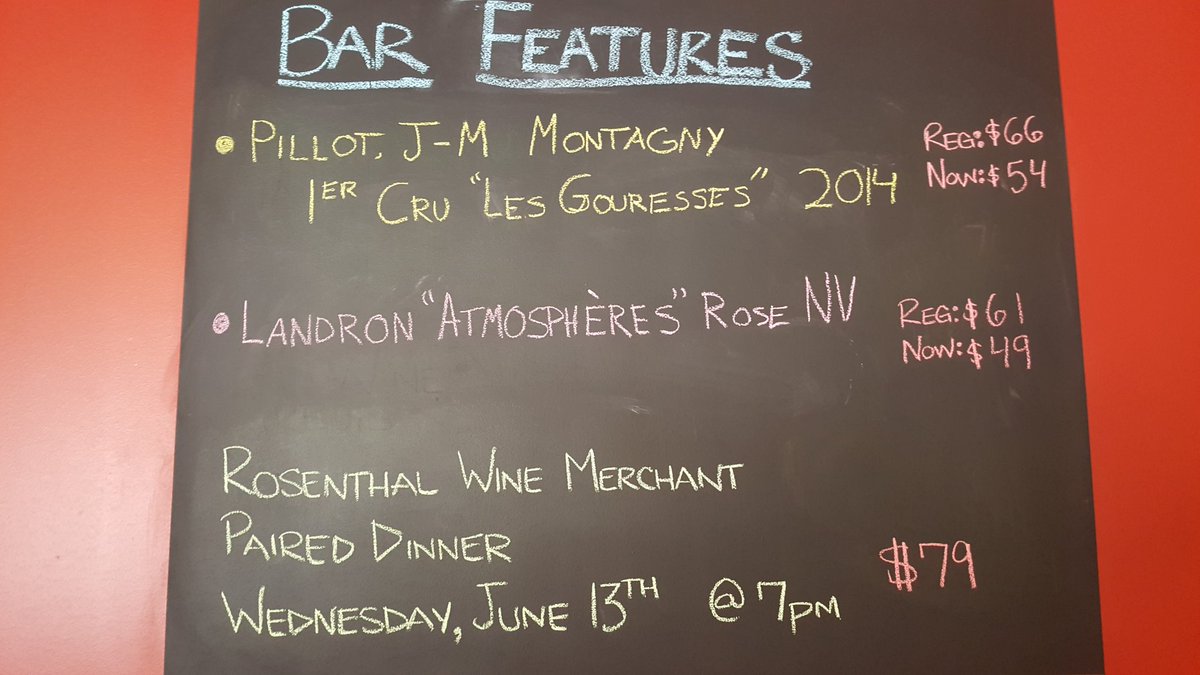 So, here's some stuff for you to come drink, including the super-limited Jo. Landron "Atmosphères" Rosé: #wine #Durham
