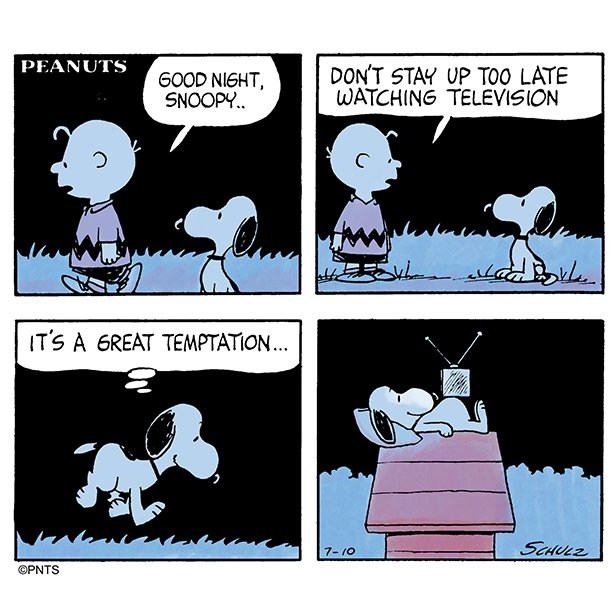 Snoopy's tweet photo. TV all day and all night. https://t.co/NhFxAbOHOc