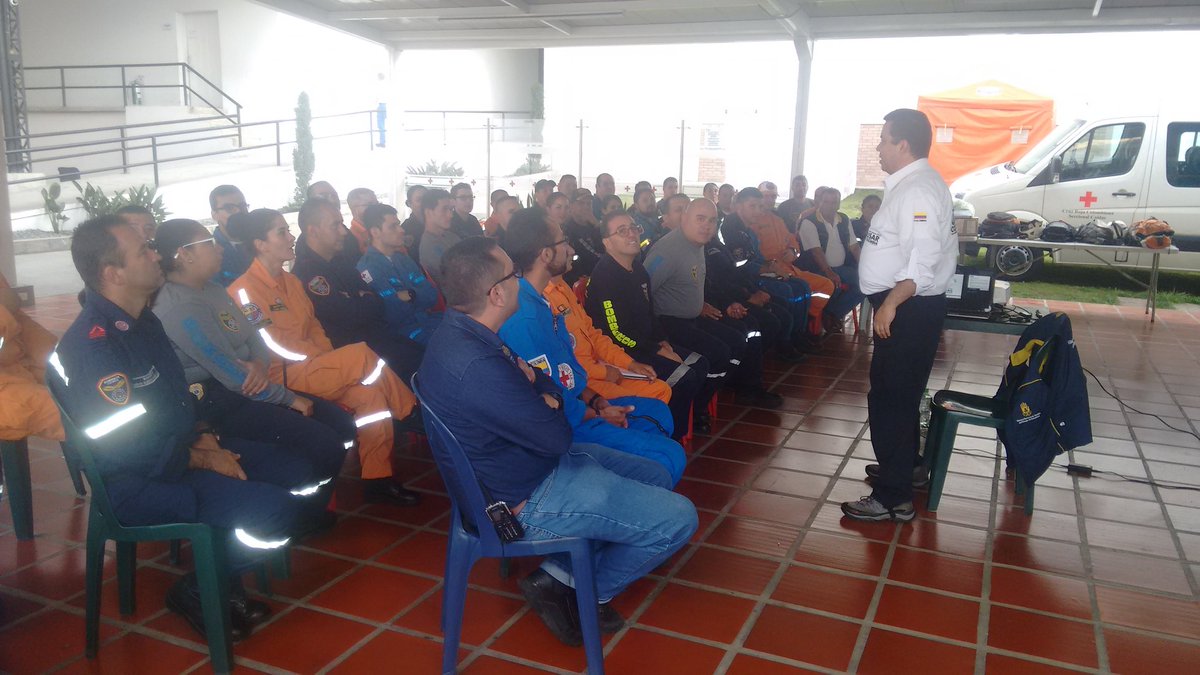 ambiente_caldas's tweet photo. #SIMEX2018 Con éxito culminó el SIMEX Caldas 2018 organizado por nuestra Jefatura, con el apoyo y asesoria de la UNGRD.
La actividad de simulación de terremoto, desde la parte administrativa, sirvió de preparación para los 8 grupos USAR asistentes. 18 horas duró el ejercicio. https://t.co/kVaWbh0vpe