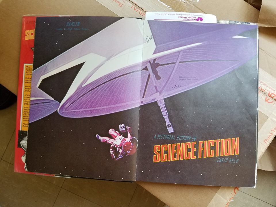 enmugssc's tweet photo. Today is International Archives Day! We are still moving to the GSSC, but today, we decided to highlight a book in our Jack Williamson special collection. Check out the Jack Williamson special collection here: https://t.co/IIzfWpdV2C 
#IAD18 #ENMUGSSC #GoldenLibrary https://t.co/uOaWfebjfG