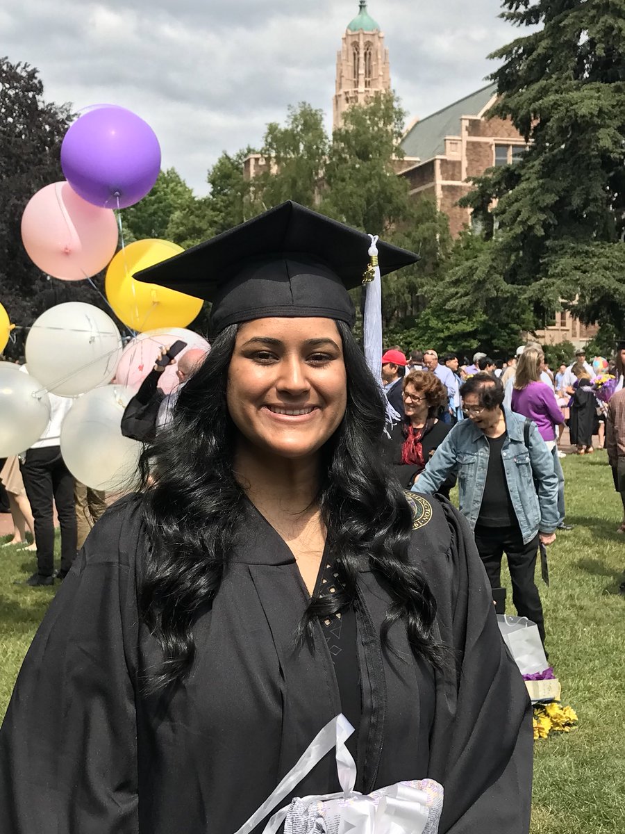 rainasc's tweet photo. Reema -congratulations! We love you #UWGrad18 https://t.co/kWTRpKRcBd