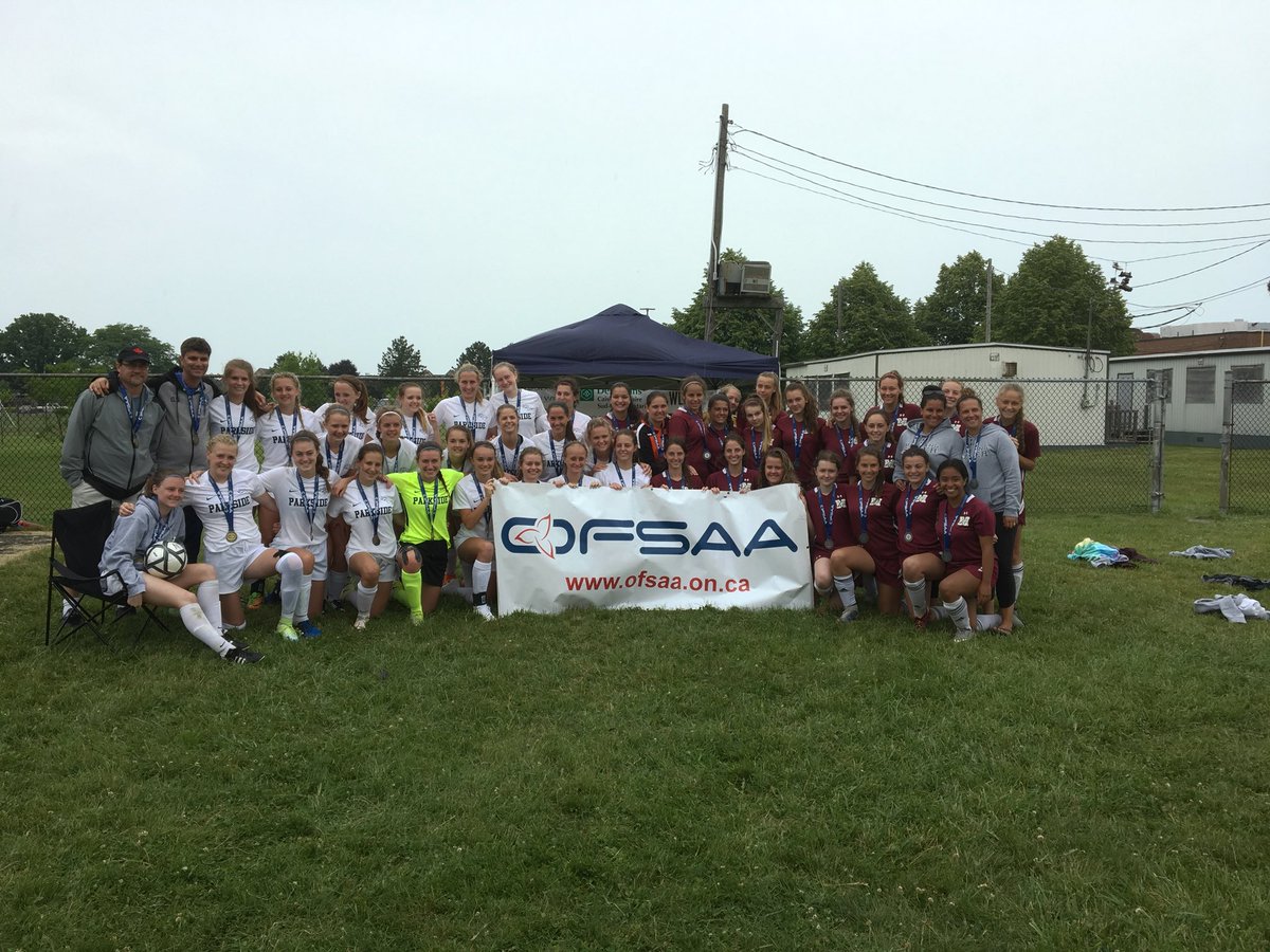 OFSAASOCCERAA2's tweet photo. Congratulations to Parkside for winning gold and St. Michael’s for winning silver!!! https://t.co/q8YSc3wFTh