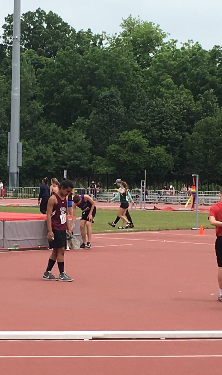 Reader130's tweet photo. Contemplating his next jump... 1.80 Anawa Htoo had a great OFSAA meet @SCI_Lions https://t.co/fwYwWNXmkL