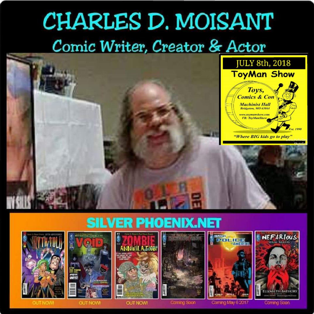 toymanstl's tweet photo. ToyMan July 8th show is next up with PHILO BARNHART (DISNEY artist) &amp; CHARLES D. MOISANT (Illustrator, Comic Creator &amp; Actor) along with 130+ Vendors in 230+ tables https://t.co/BL2J9goNkK