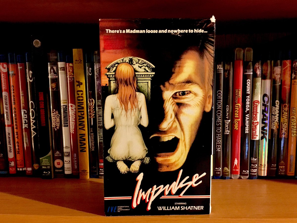 CinemaArcana's tweet photo. IMPULSE
(William Grefe, 1974)
International Video Entertainment (IVE)
•
#VHSaturday #VHS #NotOnDVD #psychothriller #serialkiller #florida #exploitation #floridaexploitation #williamgrefe #williamshatner #startrek #haroldsakata #oddjob #jamesbond #ruthroman #jenniferbishop #ive https://t.co/sqSXUNi263
