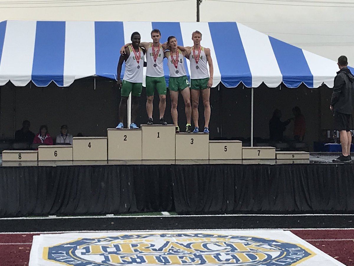 EdinaTF's tweet photo. 4x400 team of Keller, Moseti, Masuda, Manley are State runners up and run the 3rd fastest time in EHS history! https://t.co/AU9KLVOv0C