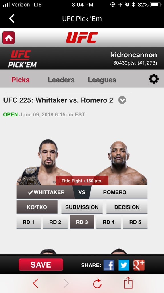 themmareview's tweet photo. @arielhelwani On both the UFC app and website, the fight is once again listed as being for the Middleweight Title. What have you heard? https://t.co/hb3tMcM1zm