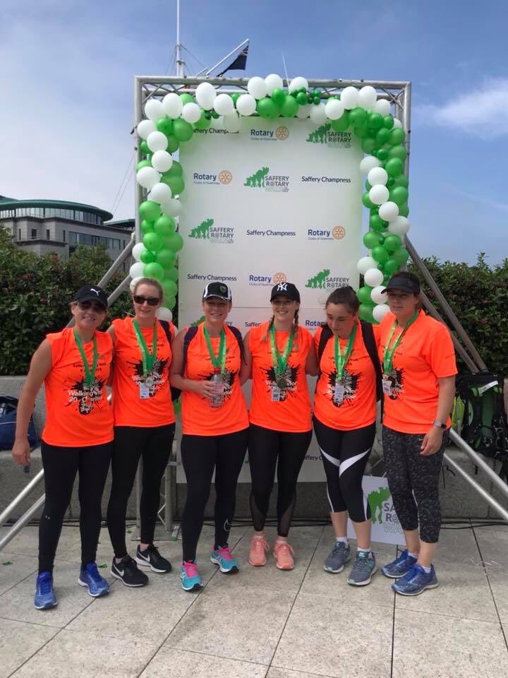 ResolutionIT_NC's tweet photo. Well done Rezzers - 2nd relay team to finish (1st all female team!) 🙌🏻🧡💚🖤👣😀 #rezzersrambling #charity #teammates #rezzersrule #Safferywalk #relay @resolutionitgsy    @SRIslandWalk https://t.co/5VNnt7Epbq