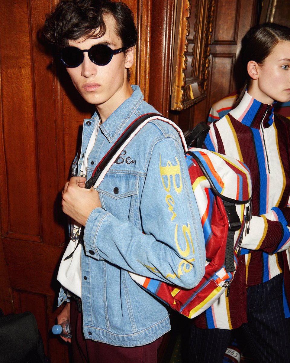 aaronjhurley's tweet photo. #Backstge at @BenSherman1963 #LFWM SS19 https://t.co/BimEA1MP4G