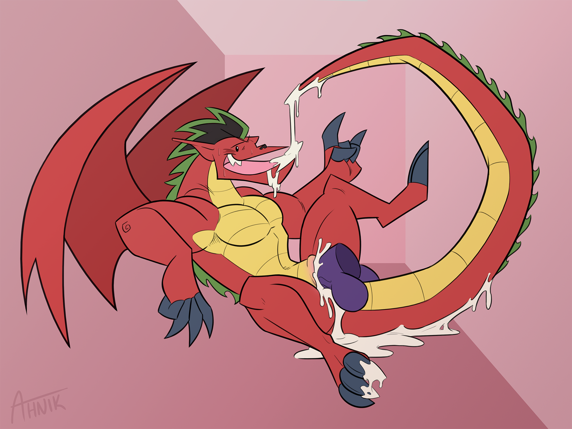 ...10;
This one was a blast to draw.

#nsfw #scalie...