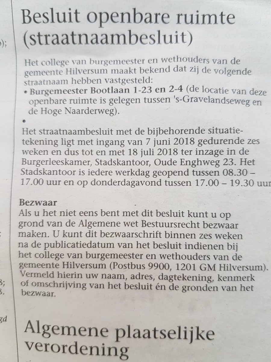 bfhsum's tweet photo. #Hilversums 1e omroepburgemeester Joost Boot (1902-2002) krijgt een #laan naar zich vernoemd. De #Burgemeester Bootlaan, nummers 1-23 en 2-4, zal worden aangelegd tussen de ’s-Gravelandseweg en de Hoge Naarderweg https://t.co/KGnwKUG5qW #Hilversum @pieterbroertjes @100jrMediaStad https://t.co/DTEhH0Y1XV