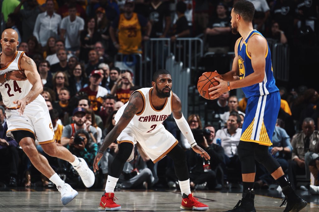 brkicks's tweet photo. June 9, 2017. @KyrieIrving scored 40 points wearing the Nike Kyrie 3 in Game 4. This was the last time the Cavs won an NBA Finals game https://t.co/A9O13Ig120