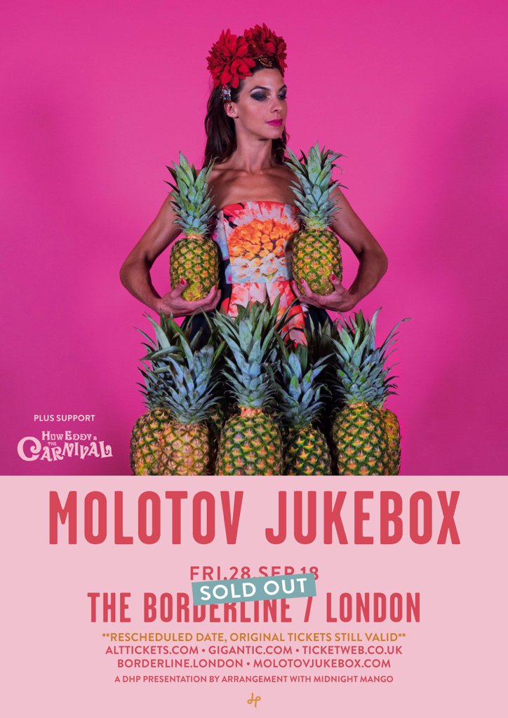 Molotov_Jukebox's tweet photo. Our London date at @theborderline has now SOLD OUT!🍍🍍🍍🍍🍍🍍🍍🍍
#molotovjukebox10 https://t.co/ZgK0rusNBi