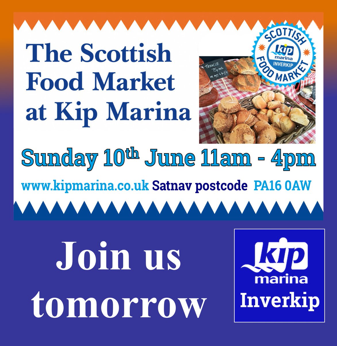 KipFoodMarket's tweet photo. Join us for #KipFoodMarket this Sunday at #KipMarina #Inverkip #Inverclyde #Scotland. Check out more details via https://t.co/fKMoQyRq6m #TasteInverclyde #InverclydeLiving #ScotlandIsNow https://t.co/1MBvIDo8mP