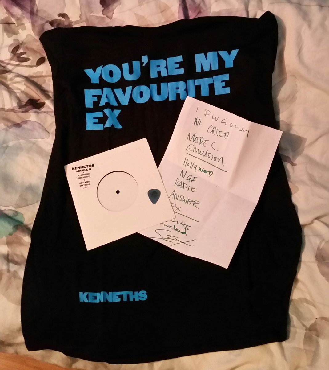 May have stolen the set list yesterday 🙄 And the pick is actually the one @joshweller threw out in Coventry 😂🤘💙
<a href="/ItsTheKenneths/">KENNETHS</a> // Manchester // 08.06