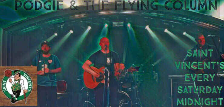 PodgieandFlying's tweet photo. Great evening last night at the opening of @GracesSportsBar thanks to Paul and all the staff for having us and good luck moving forward. It’s a home game for us tonight back in @@stvincentsbar from midnight for Rebs and madness. Yeehaa 🇮🇪 https://t.co/NvYOWM0q6h