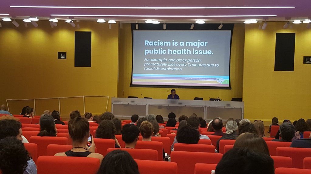 jgmoore's tweet photo. "Racism is a major public health issue." - @acarrolldesign at @ACDtweets @NDCMaryland #acdreverb #ndc50 https://t.co/XRUExJb6E6